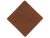 ПАТЧ РОМБ nubuk (коричневый ) 7,6 х 7,6 см