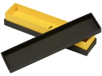 Футляр для 1 ручки "Bloom", черный с желтым Футляр для 1 ручки "Bloom", черный с желтым