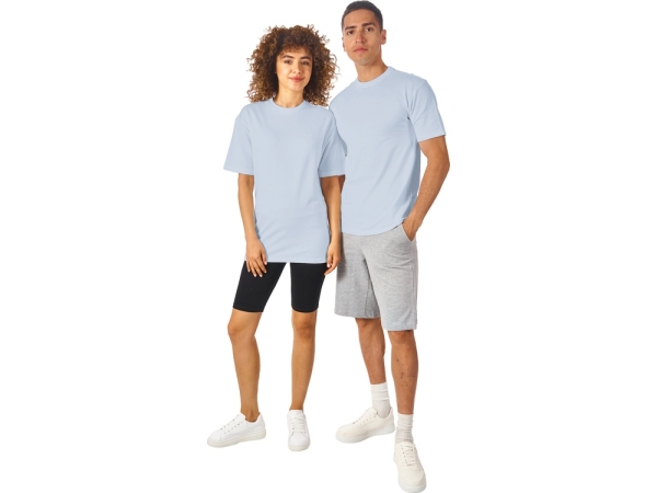 Футболка из френч терри «Warsaw» унисекс 220гр, небесно-голубой