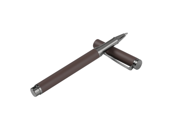 Ручка металлическая шариковая "Venezia Pragmatico" софт-тач, коричневый