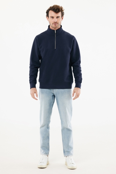 Свитшот на молнии Iqoniq Elgon из переработанного хлопка, 300 г/м²