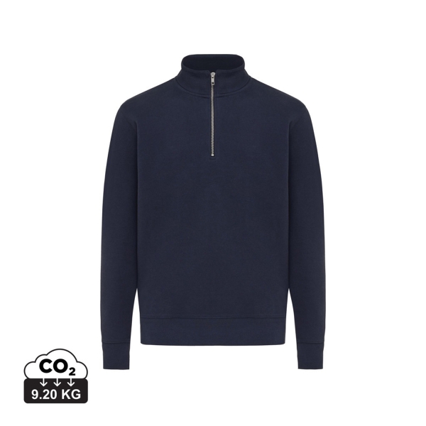 Свитшот на молнии Iqoniq Elgon из переработанного хлопка, 300 г/м²