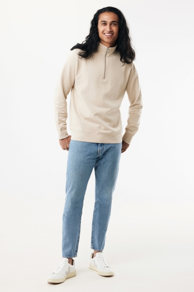 Свитшот на молнии Iqoniq Elgon из переработанного хлопка, 300 г/м²