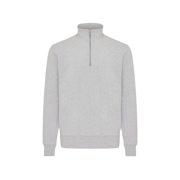 Свитшот на молнии Iqoniq Elgon из переработанного хлопка, 300 г/м²