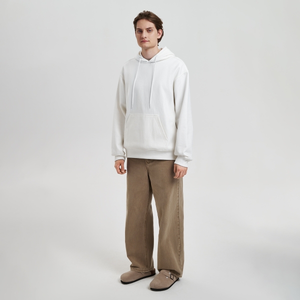 Худи релакс унисекс ADVENTURE, белый, размер XL/2XL