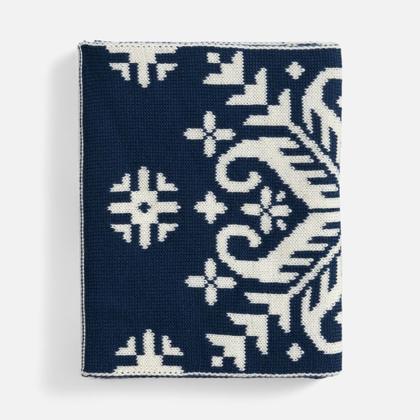 Шарф Wintertude L, синий с белым