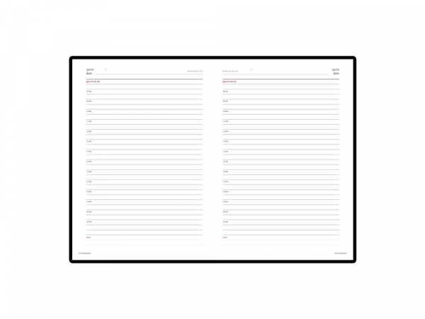 Ежедневник недатированный А5 «Velvet», фуксия