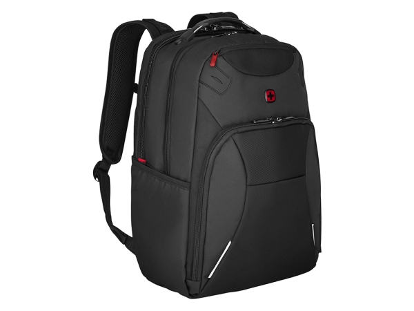 Рюкзак WENGER Cosmic 17", чёрный, переработанный ПЭТ/ПВХ/полиэстер, 34 x 23 x 49 см, 30 л