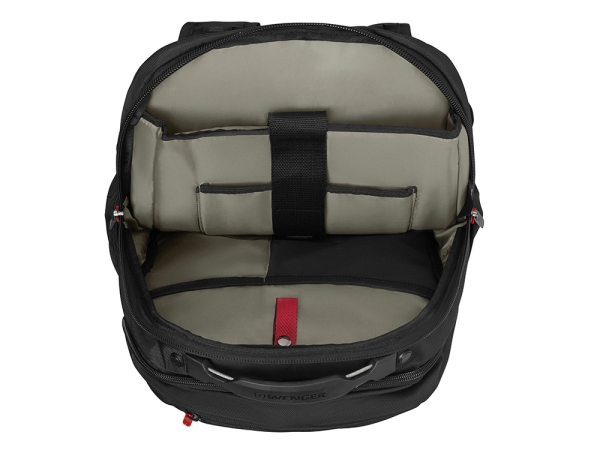 Рюкзак WENGER Cosmic 17", чёрный, переработанный ПЭТ/ПВХ/полиэстер, 34 x 23 x 49 см, 30 л