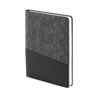 Ежедневник недатированный DENIM, серый, формат А5, блок в линейку