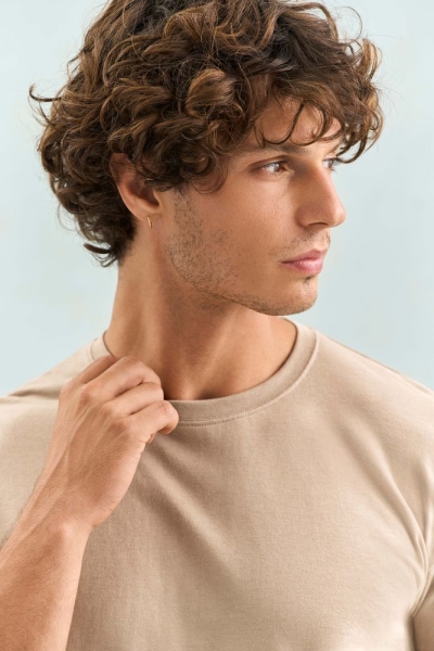 Футболка унисекс Regent 150, серо-бежевая