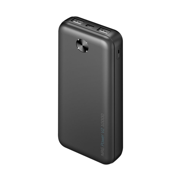 Внешний АКБ NRG Power V2 10000 мА-ч, 2A, 2xUSB, черный, Deppa