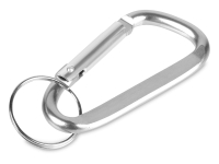 Брелок-карабин из переработанного алюминия "Alumina", серебристый Брелок-карабин из переработанного алюминия "Alumina", серебристый