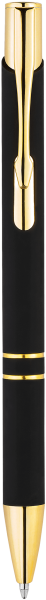 Ручка KOSKO SOFT GOLD Черная 1029.08