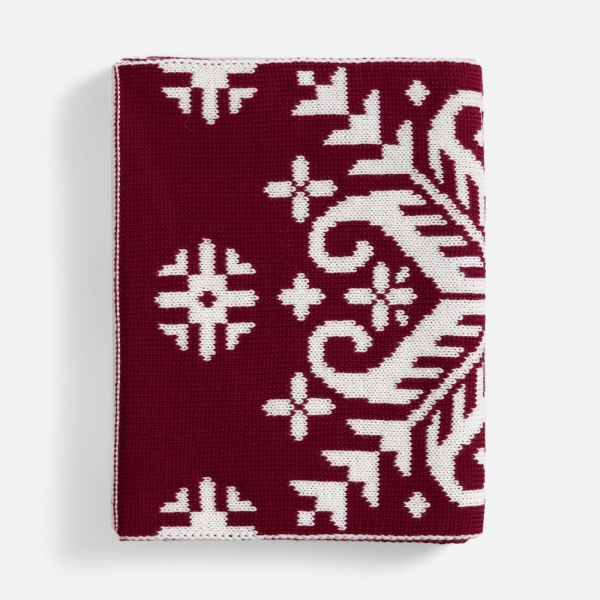 Шарф Wintertude L, красный с белым