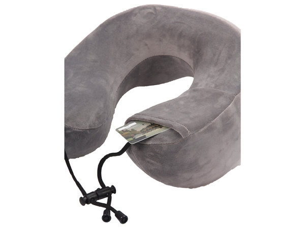 Подушка для путешествий с эффектом памяти Мемо "Bluewinder" Grey