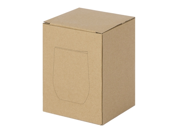 Вакуумная термокружка "Sense", непротекаемая крышка, крафтовая упаковка, черный