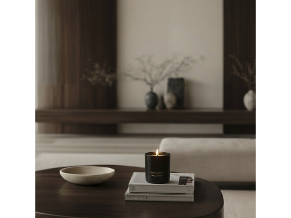 Ароматическая свеча Wellmark "Tender Affection" - сплошной черный