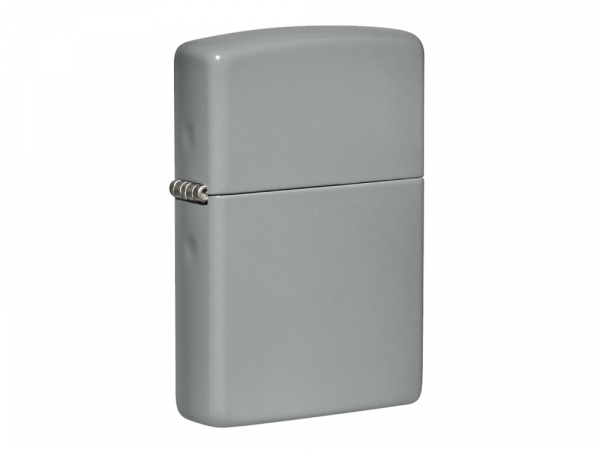 Зажигалка ZIPPO Classic с покрытием Flat Grey, латунь/сталь, серая, глянцевая, 38x13x57 мм