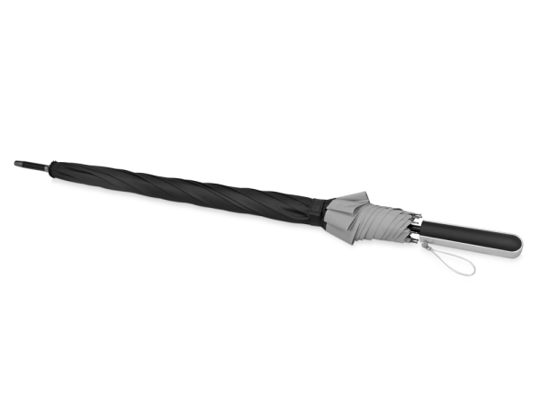 Зонт-трость "Reflect" полуавтомат, в чехле, черный