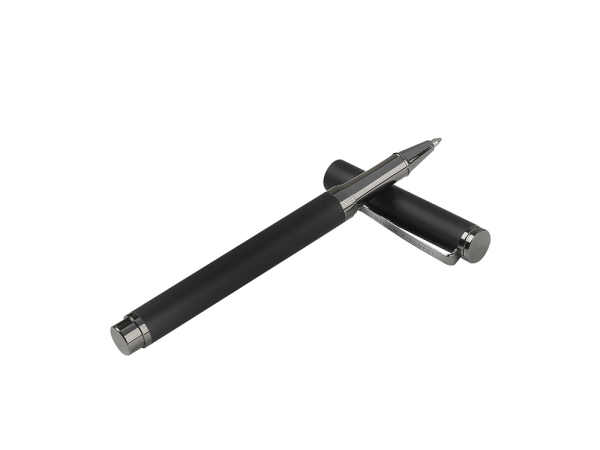 Ручка металлическая шариковая "Venezia Pragmatico" софт-тач,черный