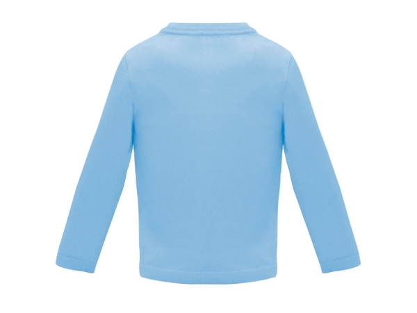 Футболка "Baby " детская с длинным рукавом, небесно-голубой