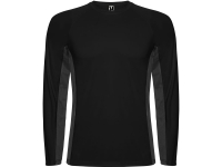 Футболка "Shanghai " мужская с длинным рукавом, черный/графитовый Футболка "Shanghai " мужская с длинным рукавом, черный/графитовый