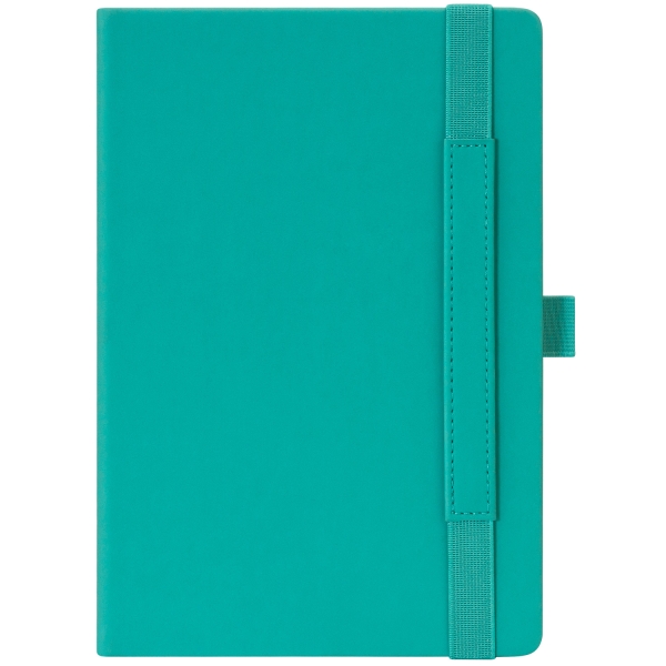 Ежедневник Alpha недатированный, бирюзовый/серый