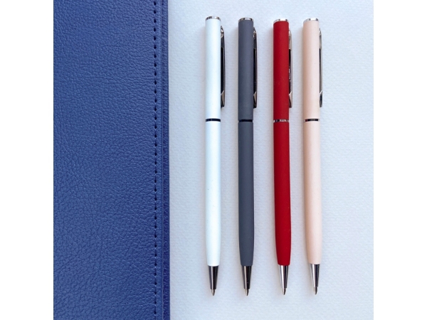 Ручка металлическая шариковая «Palermo», софт-тач, 0,7 мм,  графитовый