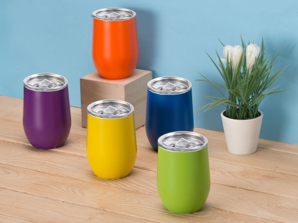 Вакуумная термокружка "Sense", непротекаемая крышка, зеленое яблоко