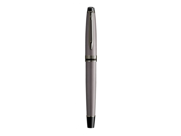 Ручка-роллер Waterman Expert Silver F BLK в подарочной упаковке