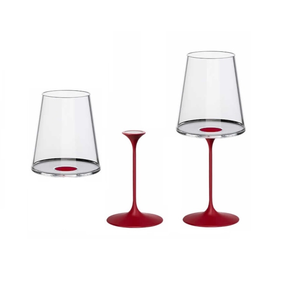 Хрустальный бокал для красного вина на магните Trebonn SplitGlass, 2 шт, 450 мл