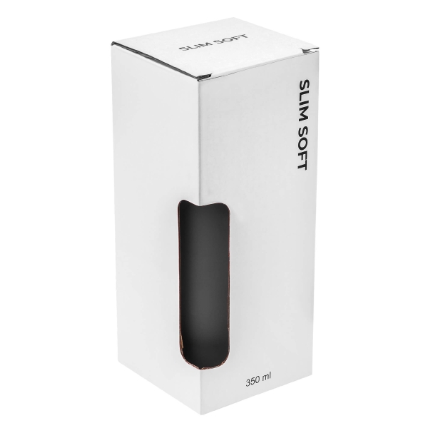 Термокружка SLIM SOFT COLOR 350мл. Черная 6030.08