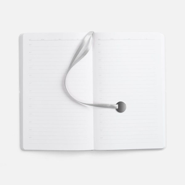 Ежедневник Waltz, недатированный, серебристый