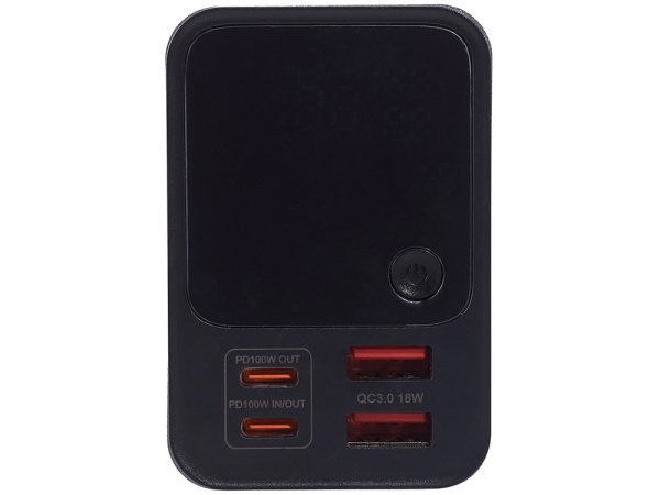 Внешний аккумулятор для ноутбуков «EpIQ», 100 Вт, 30000 mAh, темно-серый