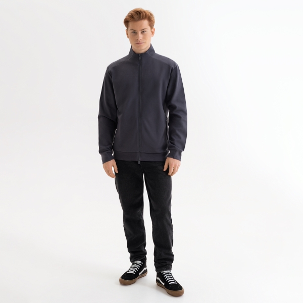 Толстовка на молнии ASTIN антрацит, размер L