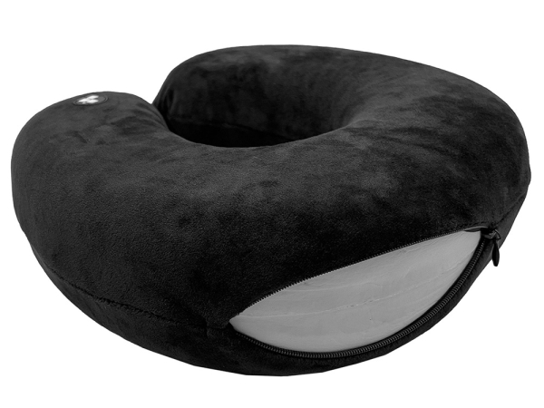 Подушка для путешествий с эффектом памяти Мемо "Drowsy" Black