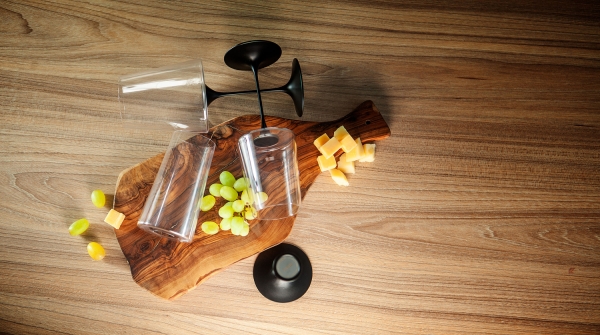 Хрустальный бокал для игристого вина на магните Trebonn SplitGlass, 2 шт, 320 мл