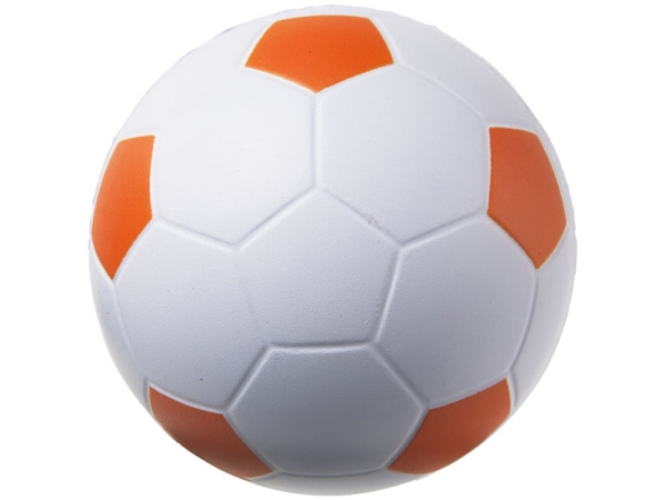 Антистресс Football, белый/оранжевый