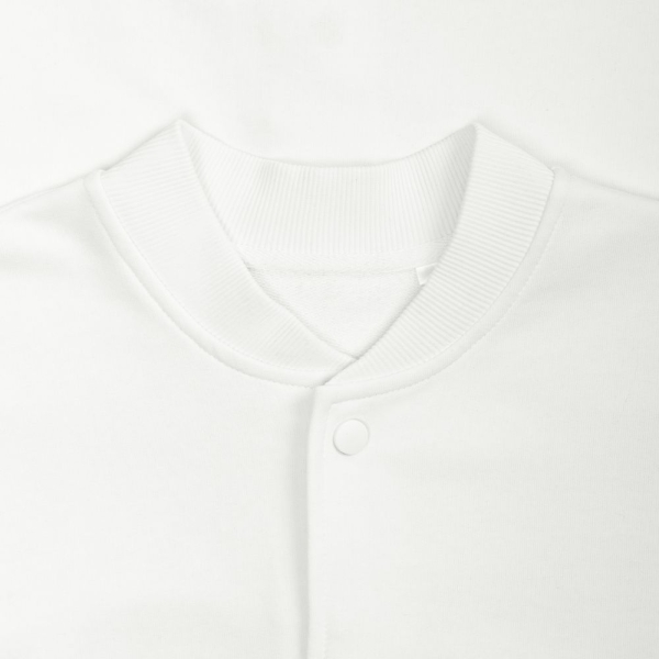 Бомбер унисекс Nuppu, молочно-белый