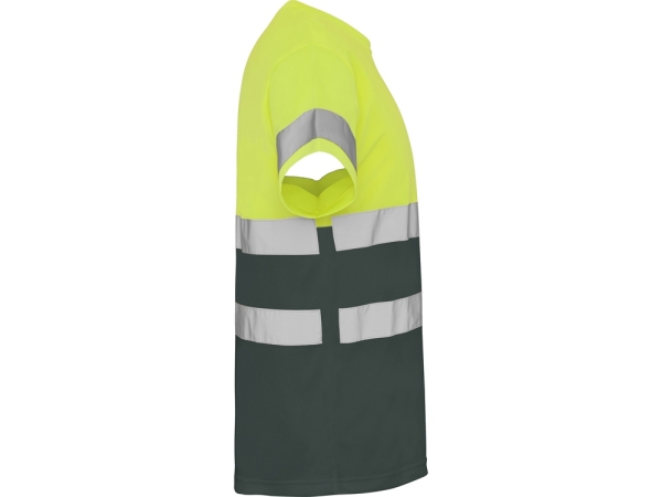 Футболка "Delta" мужская, свинцовый/неоновый желтый