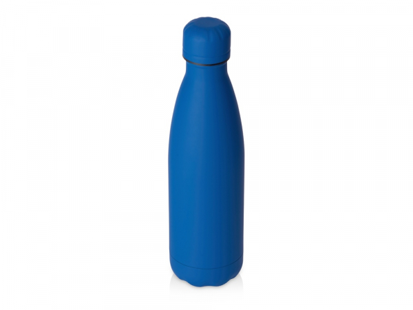 Вакуумная термобутылка "Vacuum bottle C1", soft touch, 500 мл, синий классический