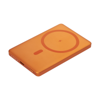 Внешний аккумулятор Atlantis PD 5000mAh с функцией беспроводной зарядки 15W, оранжевый Внешний аккумулятор Atlantis PD 5000mAh с функцией беспроводной зарядки 15W, оранжевый