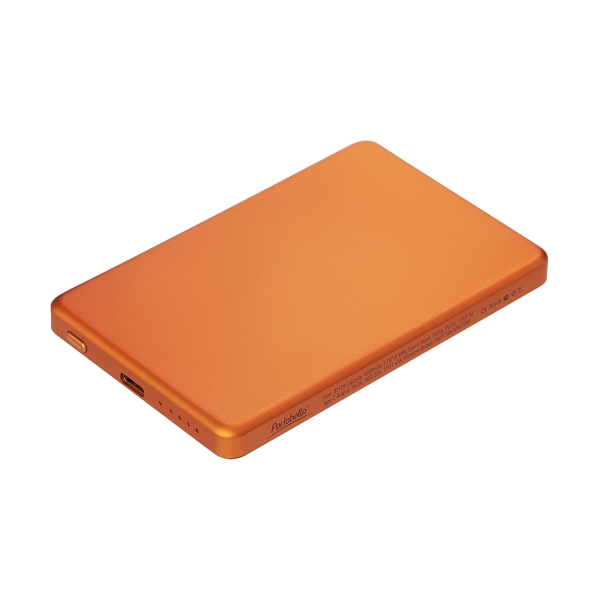 Внешний аккумулятор Atlantis PD 5000mAh с функцией беспроводной зарядки 15W, оранжевый