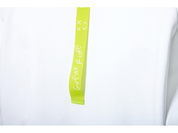 Свитшот оверсайз с рукавом реглан «Belgrade», унисекс, белый, ДТФ текстиль