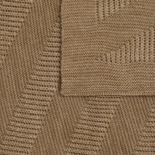 Плед Locus Solus, коричнево-бежевый меланж