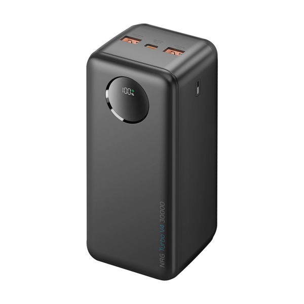 Внешний АКБ NRG Turbo V4 30000 мА-ч, дисплей, черный, Deppa