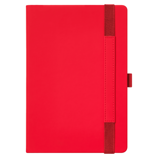 Ежедневник Alpha недатированный, красный/серый