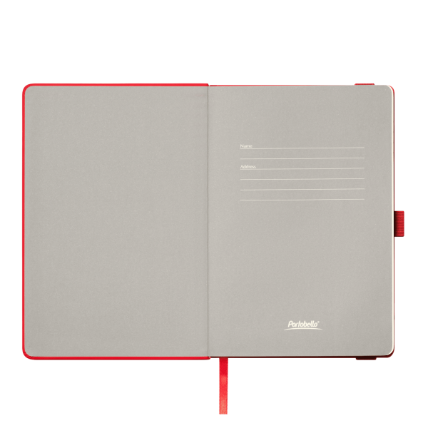 Ежедневник Alpha недатированный, красный/серый