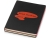 Блокнот А5 Doppio, черный/красный